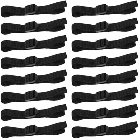 Outanaya Cordones Ajustables para Zapatos Clavos de Césped 16 Piezas, Correas Resistentes para Aireador de Patio Trasero, Accesorios para Jardinería y Cuidado del Césped