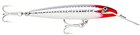 Rapala - Countdown Magnum Angelköder - Angelzubehör mit Abachiholz-Konstruktion - Salzwasser Spinnköder - Lauftiefe 3.9-4.5m - Fischköder 11cm, 24g - Hergestellt in Estland - Red Hot UV