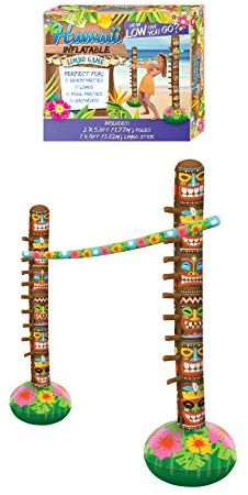 HENBRANDT Juego de barra inflable de limbo hawaiano Envase de 1 Multicolor