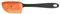 Fiskars Teigschaber für Temperaturen bis 180 °C, Essential, Kunststoff/Silikon, Länge 25 cm, Schwarz/Orange, 1065591