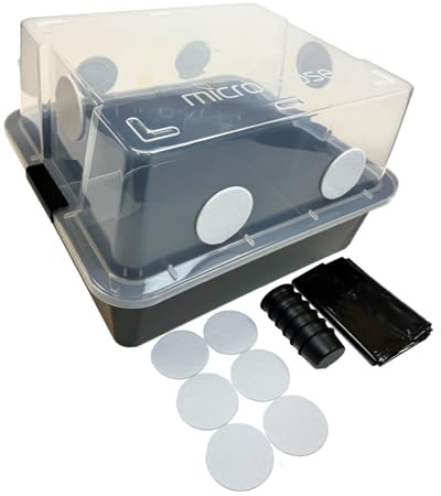 Myco Labs Grower's Select Mushroom 48Q Monotub Fruiting Chamber with Filter Disks and Liner