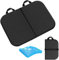 Jerylota Gel Seat Cushion Portable Massage Travel Cushions, Waben-Design, doppelt Dickes Ei-Gel-Kissen zur Linderung von Rückenschmerzen, Druck für Auto, Büro, Zuhause, Rollstuhl und Stuhl (schwarz)