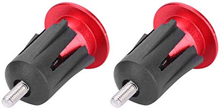 Lenkerstopfen, 1 Paar Fahrrad Lenker Endkappen, Aluminiumlegierungsmaterial rot Lenkerendkappen Geeignet für Rennrad-Lenker-Mountainbike