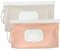 Yeomju 2 bolsas para toallitas húmedas para bebés, caja para toallitas húmedas de viaje, caja para toallitas húmedas, caja portátil para toallitas húmedas (color crema y rosa)