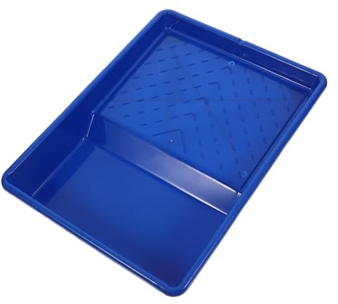 ANDRESLAD Vaschetta Pittura Blu in Plastica Con Fodere Per Rullo Vaschetta Vernice Compatta Per Pareti Accessorio Pratico Per Applicazione Precisa e Risparmio Vernice