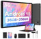 RUSHAR Tablet Andriod 15, Tablet 10.4 Pulgadas, 36GB RAM+256GB ROM(TF 2TB), 5G WiFi/INCELL 2000 * 1200/8000mAh/Octa-Core/13MP+8MP/BT5.0/OTG, Tablets con Lapiz y Teclado, Negro