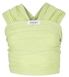 Babiini Fular Portabebés Recién Nacidos, Ajustable y Elástico, Ergonómico y Transpirable, Ideal para Porteo de Bebés de 3.2kg - 12kg – Fácil de usar, Manos Libres y Lavable a Máquina