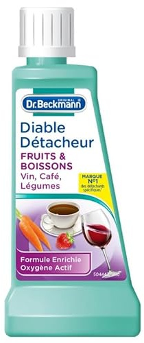 DR BECKMANN - Diable Détacheur Fruits & Boisson 50Ml - Lot De 4
