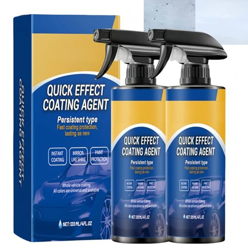 2PCS Premium Car Wax Spray,Ceramic Coating Car Wax Spray,High Protection Quick Car Coating Spr/ay,Super Ca/r Paint Protection,Hydrophobic Spr/ay & Ca/r Wa/x Polish,Waterless Ca/r Wash,Shine