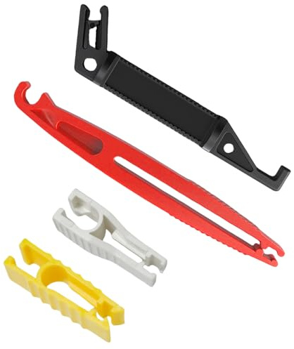 HIAHXC Set di 4 mini estrattori per fusibili, 4 misure, strumenti universali in plastica per auto, camion e moto, isolati, non conduttivi, kit di rimozione e sostituzione