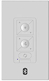 6-Speed Ceiling Fan Bluetooth Hardwired Wall Control with Single Pole Wallplate for Modern Forms Smart Fans