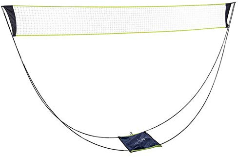 MOVKZACV Mesh Badminton Net With Stand,Portable Badminton Net Set,Foldable Tennis Volleyball Net for Indoor Outdoor Court Sports, Easy Setup No Need Tools