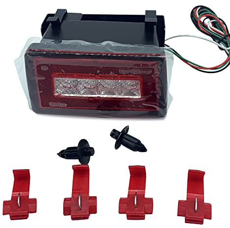 3-In-1 LED Rear Bumper Fog Light StopTail Third Brake Lamp Backup Reverse Running Light Kit 2011-up Subaru WRX STI XV Impreza Crosstrek (Includes Wire Harness & Mounting Bracket) (Smoked Lens)