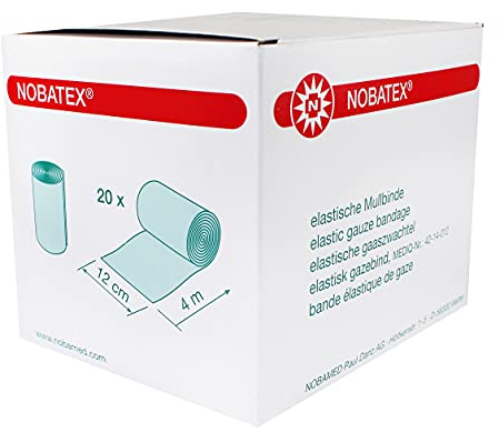 Nobamed elastische Mullbinden Nobatex 20 Stück (12 cm x 4 m)