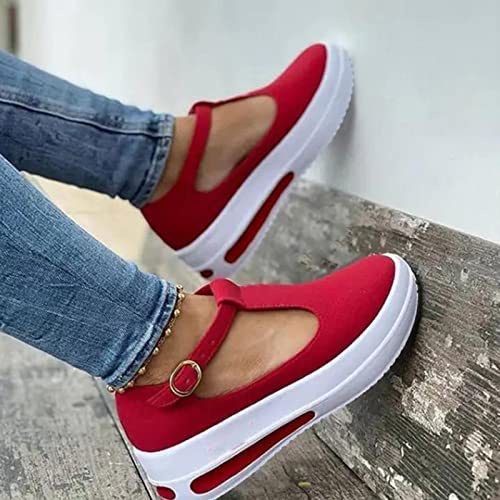 Sandals Women Dressy Summer,Womens Closed Toe Sandals,Comfortable Wedges Sandals Outdoor Walking Roman Shoes Flat Sandals,Wedge Espadrilles Casual Ankle Strap Platform Sandals Beach Travel