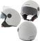 Jethelm Motorrad Kratzfest Sonnenblende Visier Roller ECE 22-06 Offen Weiss XL