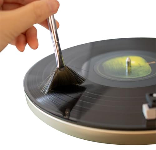 MATRIX - Cepillo de limpieza antiestático de doble acción, cepillo conductor para limpiar discos de vinilo para audio, tocadiscos, LP, CD y aguja para lápiz capacitivo