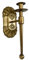 Portavelas vintage europeo para colgar en la pared, elegante candelabro de pared de hierro para decoración de iluminación romántica
