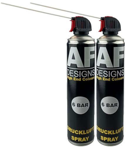 Druckluftspray – Hochleistungsspray für PC- und Elektronikreinigung | Kraftvolles Entfernen von Staub und Schmutz 2x600ml