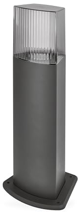 EMOS - Außen-Stehleuchte LANA für Garten mit E27 Fassung - wasserdichte Wegeleuchte für E27-Birne max. 15 W - Leuchtkörper mit Gehäuse aus Aluminium zur Bodenbefestigung, Schwarz