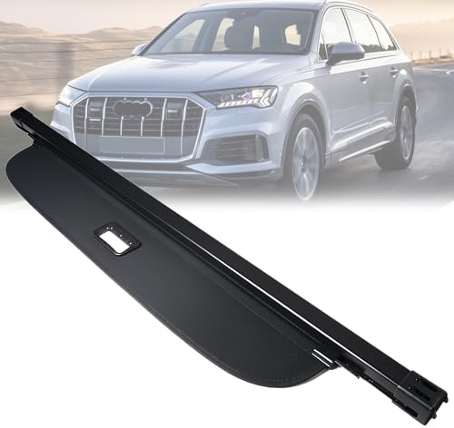 Schwarz Laderaumabdeckung Abdeckrollo Kofferraum passend für Audi Q7 4M 2015-2022 Kofferraum Rollo