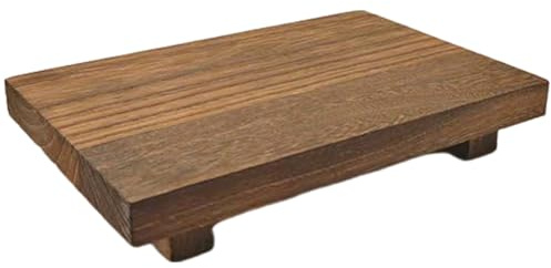 Small Wooden Stand - Moisture-resistant Wash Basin, Compact Organiser, Multi-Purpose Storage, Plant Vase Holder for Bathroom Counter, Candle Dish, Sink Decor, Toiletries, Displ