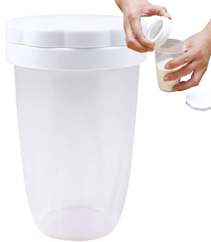 Flour Sifter - Powdered Sugar Mesh Duster, Baking Dusting Shaker | Fine Mesh Ingredient Dispenser Tool, Stainless Steel Dusting Lid for Cocoa Cornstarch Cinnamon Powdered Sugar Flour Baking Use