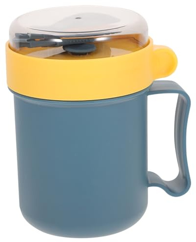 TOGEVAL tazza per la colazione prima colazione moderno cereale potere con cereali infrangibili Ciotole cereali pp Blu Colore Casuale