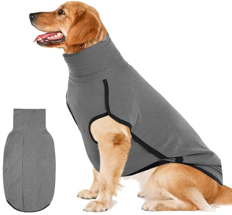 Sudadera de Invierno para Perros, Suéter Whippet, Ropa para Perros Pequeños y Medianos, Ropa de Invierno Whippet Abrigo Pequeño, Jersey para per-Ros Forro Polar Cuello Alto, Uso Diario (X-Large)