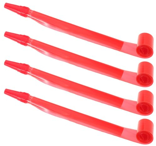 ERINGOGO 4piezas Silbatos de Juguete para Plástico Sonido Fuerte y Nítido para Fiestas de Cumpleaños Nochevieja Deportes