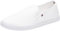 Tommy Hilfiger Damen Schuhe Canvas Slip-On Sneaker Slipper, Weiß (White), 39