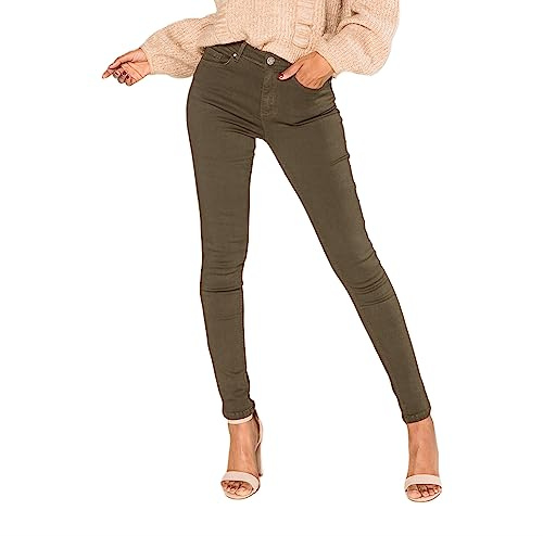 Nina Carter P106 Women's Slim Fit Push-Up Skinny Jeans Mid-High Waist
