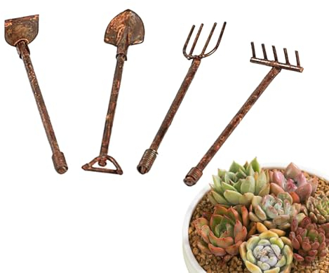 Dockhus-trädgårdsspade, 4- trädgårdsset, kratta och