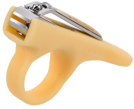 BESTonZON Cortaúñas Para Bebés Ergonómico y Seguro Tijeras Para Recortar Uñas De Recién Nacidos Herramienta De Manicura Para Niño Niña Color Amarillo Diseño Protector Para Evitar