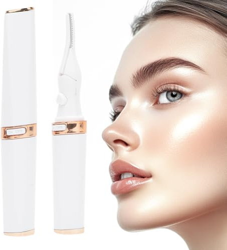 DASIAUTOEM Beheizbare Wimpernzange, Elektrische Wimpernzange Beheizbar, 2 in 1 Wimpernformer, Schnelles Aufheizen Wimpern Curler mit 3 Temperaturmodi für alle Wimpern, Lang Anhaltender Schwung