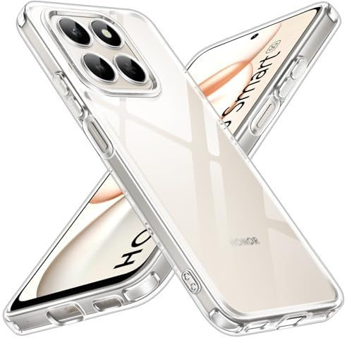 ivoler Anti-Amarillo Clara Funda para Honor 400 Smart 5G (No para Honor 400), [Protección Militar] Carcasa Bumper Teléfono Antigolpes Transparente Anti-arañazos Silicona PC Duro Case