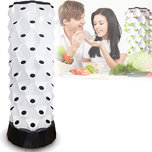 Torre hidropónica, Sistema de Cultivo de Suelo de 6, 8 y 10 Pulgadas, Sistema de Cultivo Interior Vertical para jardín de Hierbas Frescas, Frutas y Verduras, Ideal para Amantes de la Jardine
