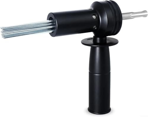 Sourcingmap Lot de 18 aiguilles SDS Tige électrique Marteau Aiguille Scaler Adaptateur, Acier allié Trempé, Outil de Forage de Béton pour la Préparation de surfaces de carrelage de maçonnerie
