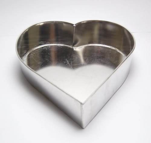 EUROTINS Single Heart Birthday Wedding Anniversary Cake Tin Mould Pan 12