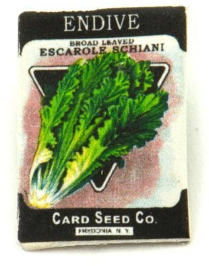 MyTinyWorld 2 x Dolls House Miniature Garden Escarole Endive Seed Packets