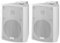 MONACOR MKA-50SET/WS aktives 2-Wege-Stereo Lautsprecherboxen-System, eine Aktiv- und eine Passiv-Box im 2er-Set, magnetisch geschirmte Lautsprecher inkl. Auto-Stand-by-Funktion, 2 x 20 W, in Weiß