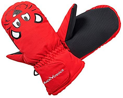 Black Crevice Kinder Skifäustlinge, rot, 2