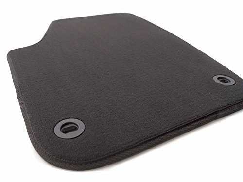 kh Teile - Tappetini in velluto per auto, lato guidatore, modello VW Polo, qualità originale, colore: nero