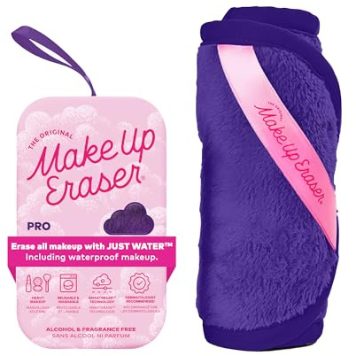 The Original MakeUp Eraser PRO, Effortlessly Remove All Makeup Using Only Water, Including Waterproof Mascara, Eyeliner, Foundation, Lipstick, Sunscreen,and More! Queen Purple, 1 ct.