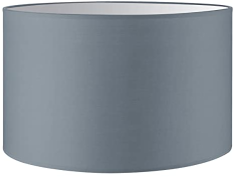 Home Sweet Home Moderner Lampenschirm Bling | Zylinder |35/35/21cm | Grau | Stoff-Lampenschirm aus Baumwolle | für E27 Lampenfassung | RoHS-geprüft | geeignet für Stehleuchte