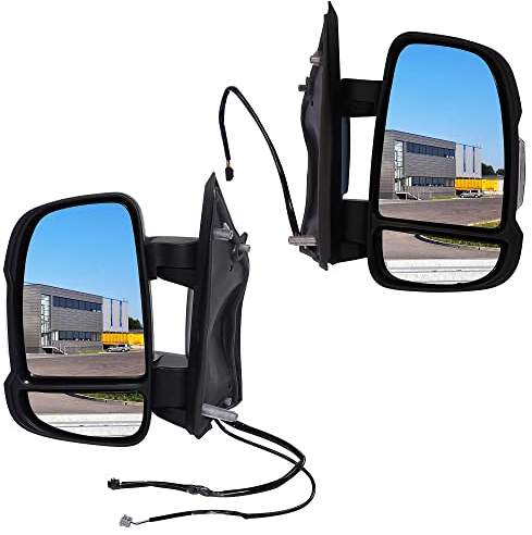 BESTPRICE 2x Außenspiegel links & rechts beheizt mit Blinklicht Seitenspiegel mit Weitwinkelspiegel & TemperatursensorKompatibel mit CITROËN JUMPER Bus, JUMPER Kasten, JUMPER Pritsche, FIAT DUCATO Bus