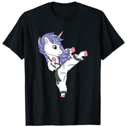 Funny Unicorn Karate Girl I Taekwondo Martial Arts T-Shirt