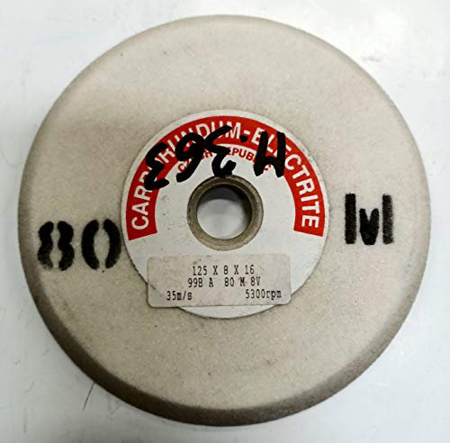 Mola abrasiva a smusso mm 125 x 8 foro 16 al corindone grana 80