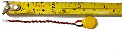 ComponentWarehouse CR1220 Bios Batería CMOS de 3 V con aprox. 80 mm Cable y 2 pines Conector Rtc Reloj