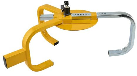 BALLSHOP Steel Car Van Wheel Clamp Heavy Duty 19 - 23 Steel Car Van Wheel Clamp Safety Lock for Caravan Trailer